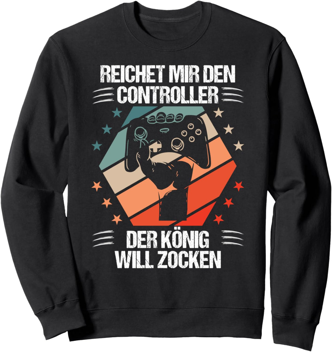 Lustiges Gaming Gamer Controller Zocken Konsole PC Sweatshirt