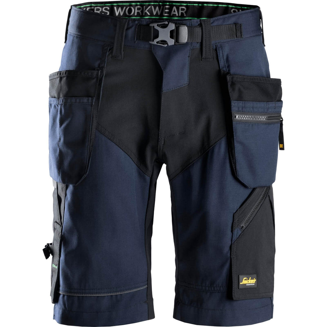 Snickers Arbeitsshorts "Flexiwork" Grösse in 1 Stück, 54, marineblau/Schwarz, 69049504054, 54