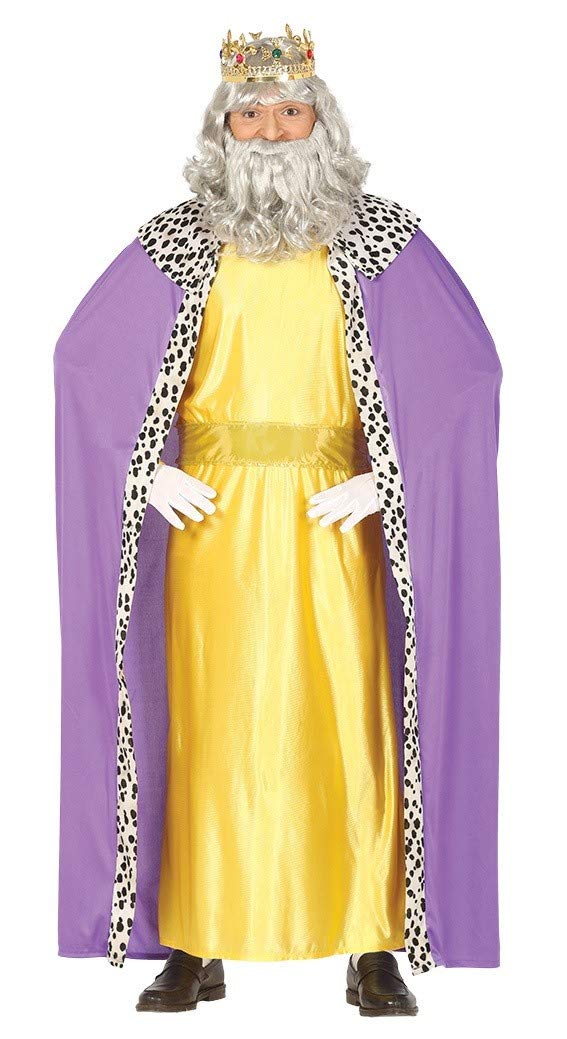 Guirma Kostüm Re Magio Baldassarm, Farbe Gelb/Viola, L (52-54), 41687, L