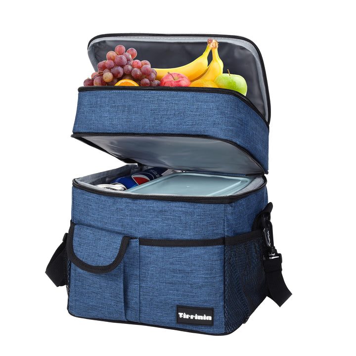 Kato Tirrinia 20L Gross Kühltasche Isoliertasche, Faltbar Picknickkorb Kühlbox mit Flaschentasche 2
