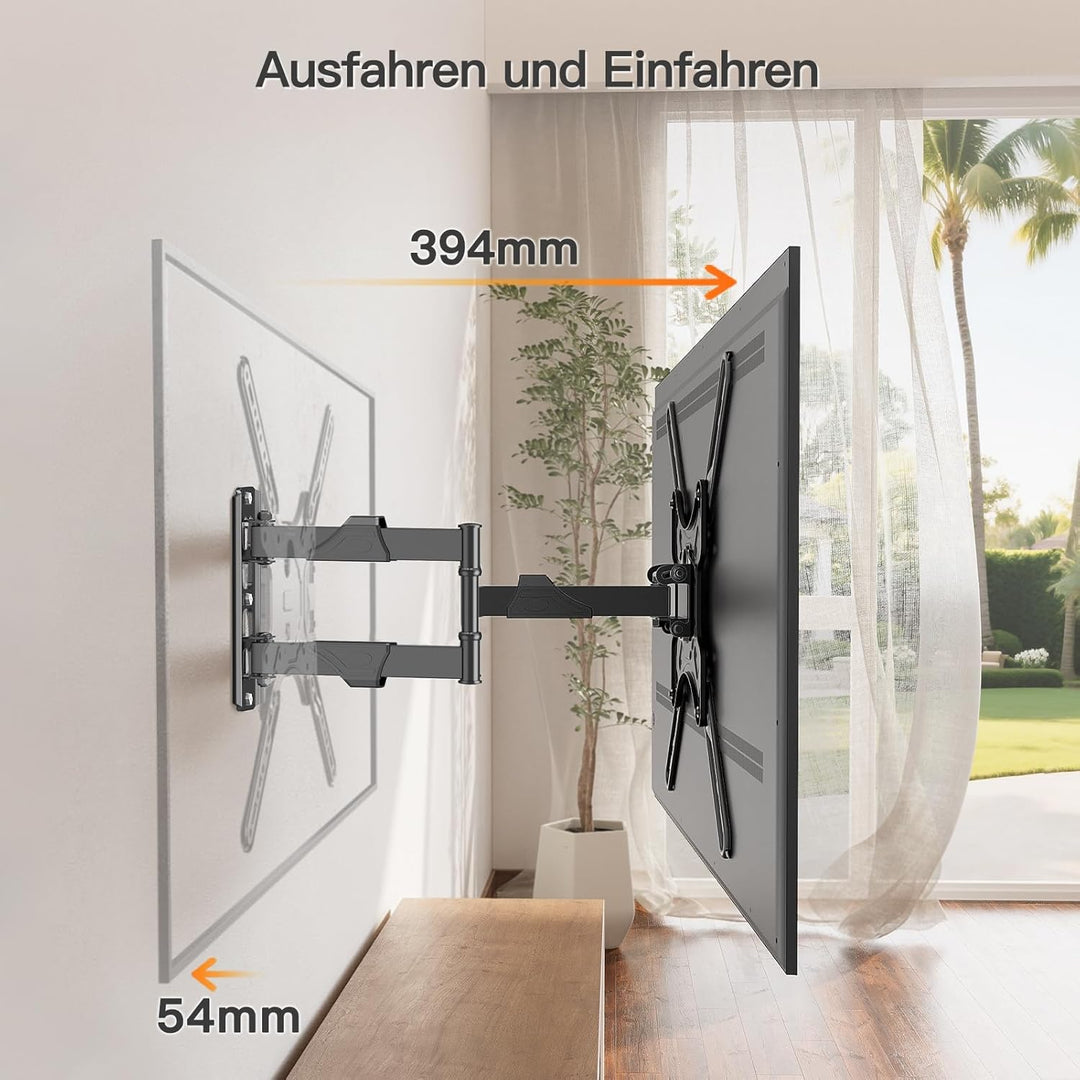 ELIVED TV Wandhalterung Schwenkbar Neigbar TV Halterung für 26-60 Zoll Flach/Curved Fernseher oder M