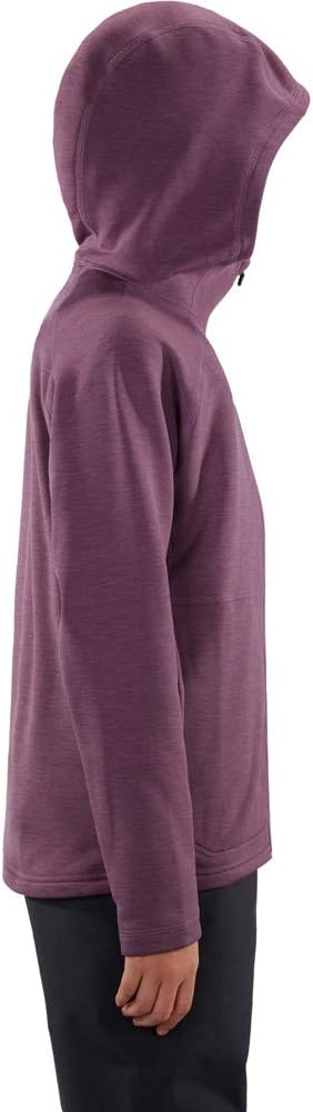 Haglöfs Fleecejacke Kinder Heron Hood wärmend, atmungsaktiv, Stretch beweglich 128 Violett (Purple M