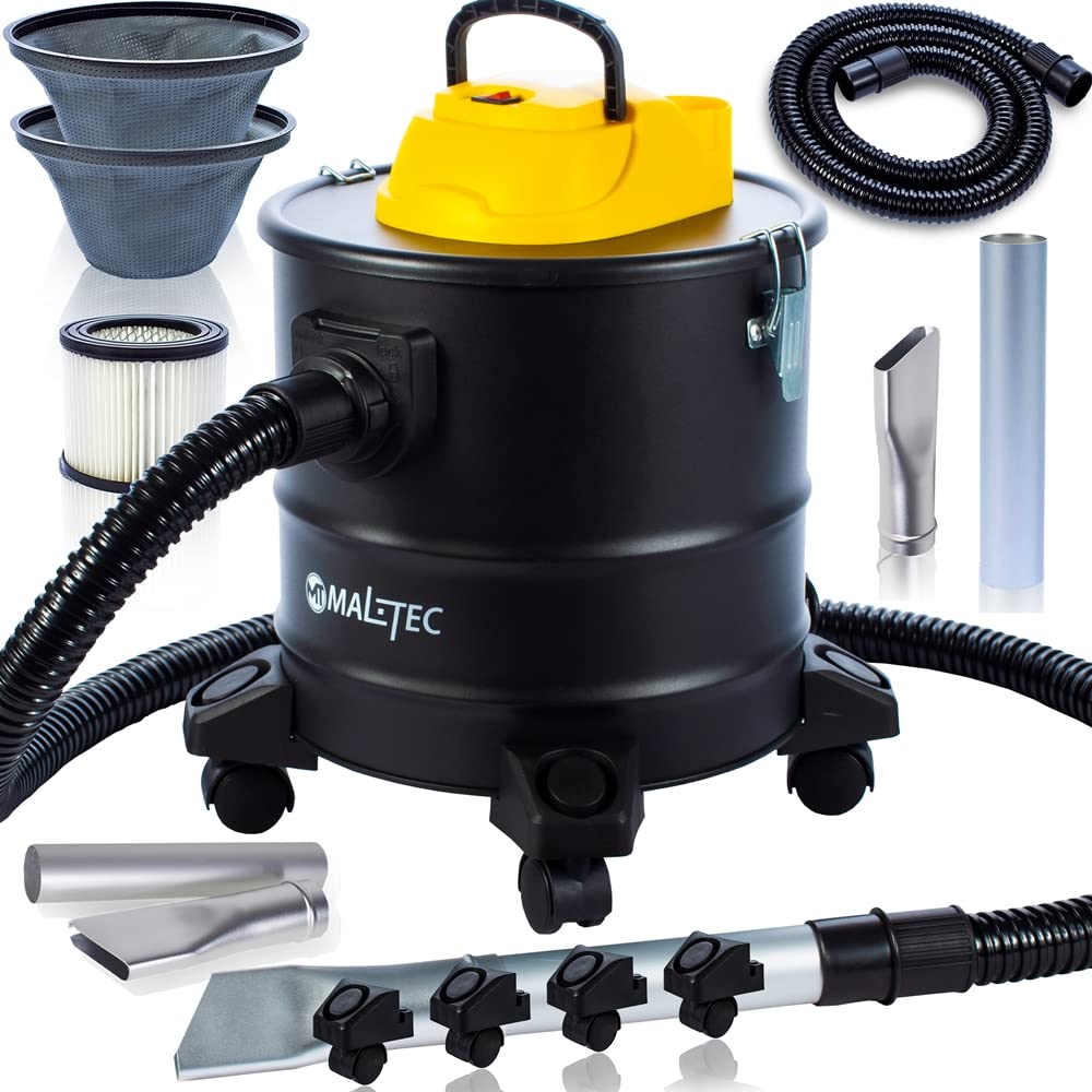 MalTec Industriestaubsauger ML1800-ASH Industriestaubsauger Aschesauger Kaminsauger 1800W 18 Liter |