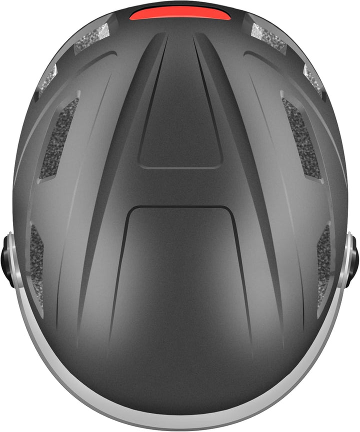 Fahrradhelm Herren, Damen Helm mit Magnetischem Visier Abnehmbarer Sonnenschutzkappe und Grössenvers