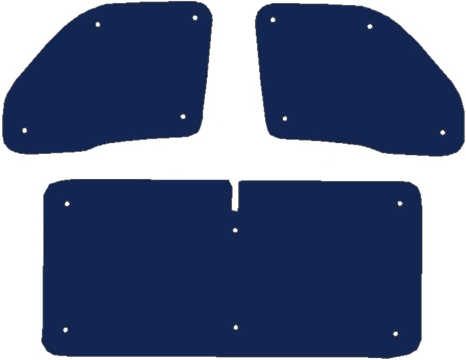 Thermo-Jalousien Kombatibel Mit Renault Master (1998-2010)(Frontset) Hintergrundfarbe in Blau, Rever