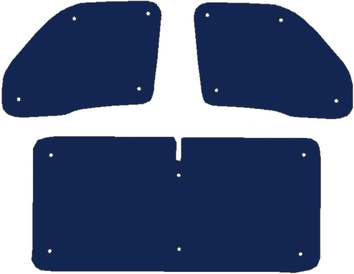 Thermo-Jalousien Kombatibel Mit Renault Master (1998-2010)(Frontset) Hintergrundfarbe in Blau, Rever