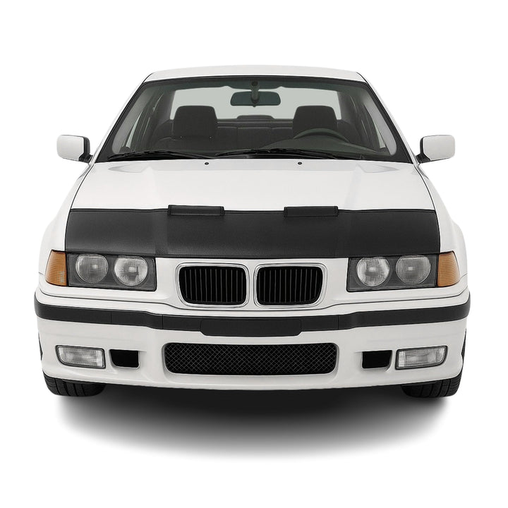 OMAC Haubenbra Steinschlagschutz Bonnet Bra kompatibel mit BMW 3er E36 1990-2000 Schwarz Halb Schwar
