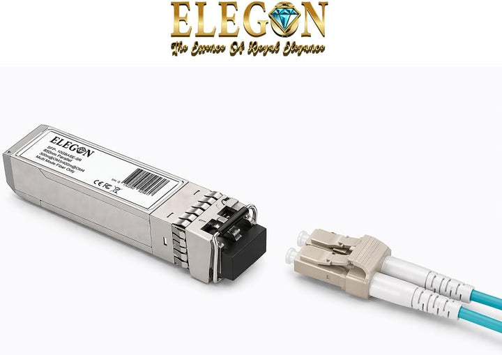 10GBASE-SR SFP+ Transceiver, 10G 850nm MMF 400m OM4/300m OM3, Duplex LC, DDM, NAS HPC, kompatibel Ci