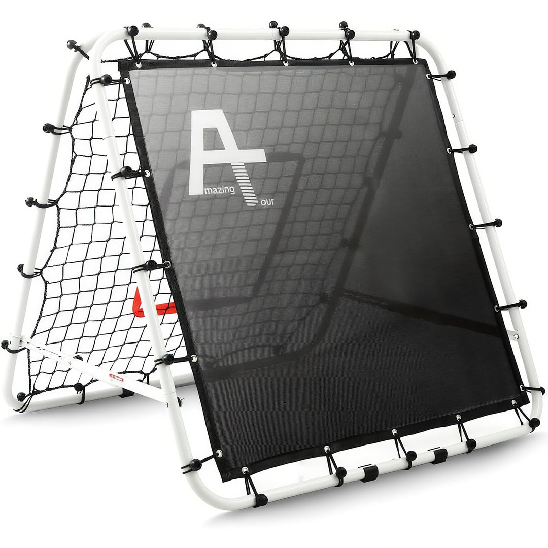 Doppelseitige Rebounder Net Fussball Training Ausrüstung, 100/120/180cm, Fussball Tor Kickback Ziel