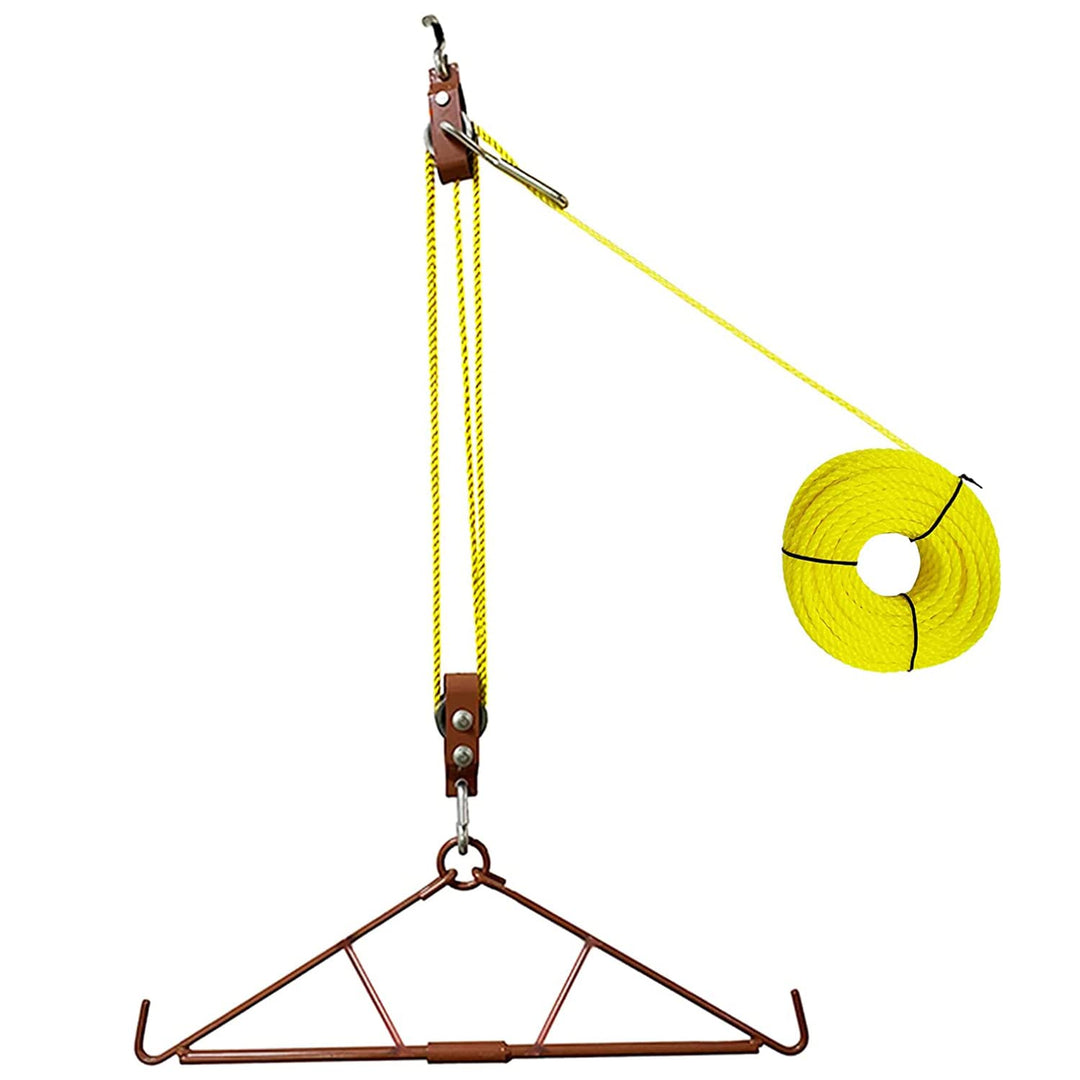 ATFLBOX Game Hoist Gambrel System und Dual Pulley Hoist Lift System, Jagdzugang mit hoher Kapazität