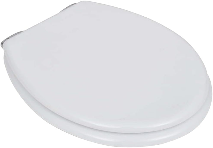 HOMIUSE Toilettensitze 2 Stk. mit Absenkautomatik MDF Weiss Toilettendeckel Wc Sitz mit Absenkautoma