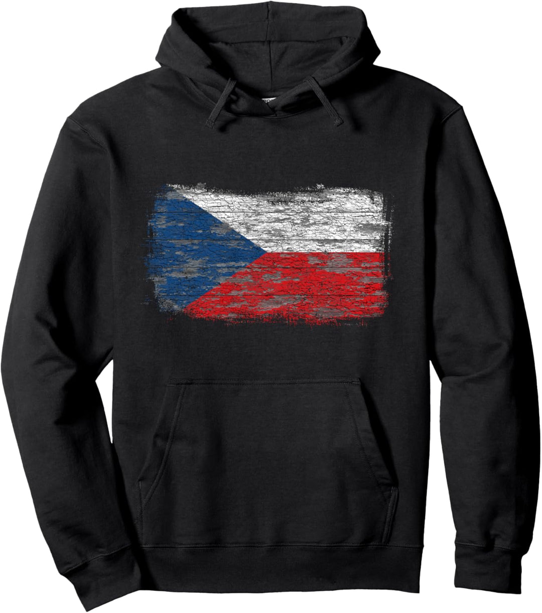 Nationalflagge der Tschechischen Republik Pullover Hoodie