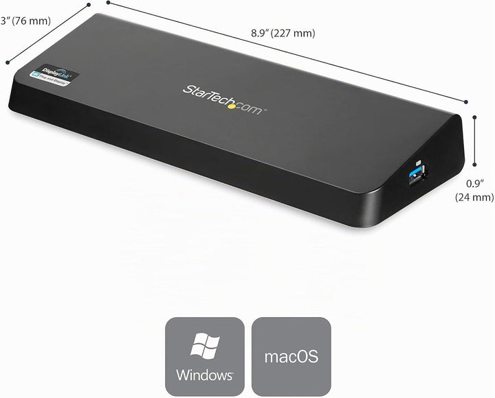 StarTech.com USB 3.0 Dockingstation für zwei Monitore mit HDMI &amp; 4K DisplayPort - USB 3.0 auf 4x USB