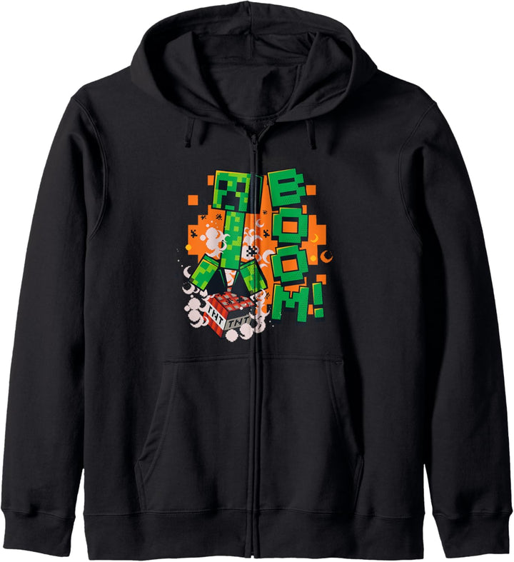 Minecraft Creeper TNT BOOM! Explosion Kapuzenjacke