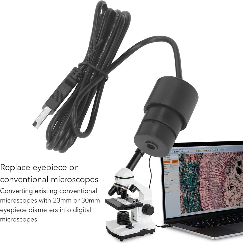 Mikroskop-Okular-Kamera, Mikroskop-Kamera-Aufsatz, Elektronisches Okular, 2 MP, Digitaler USB-Mikros