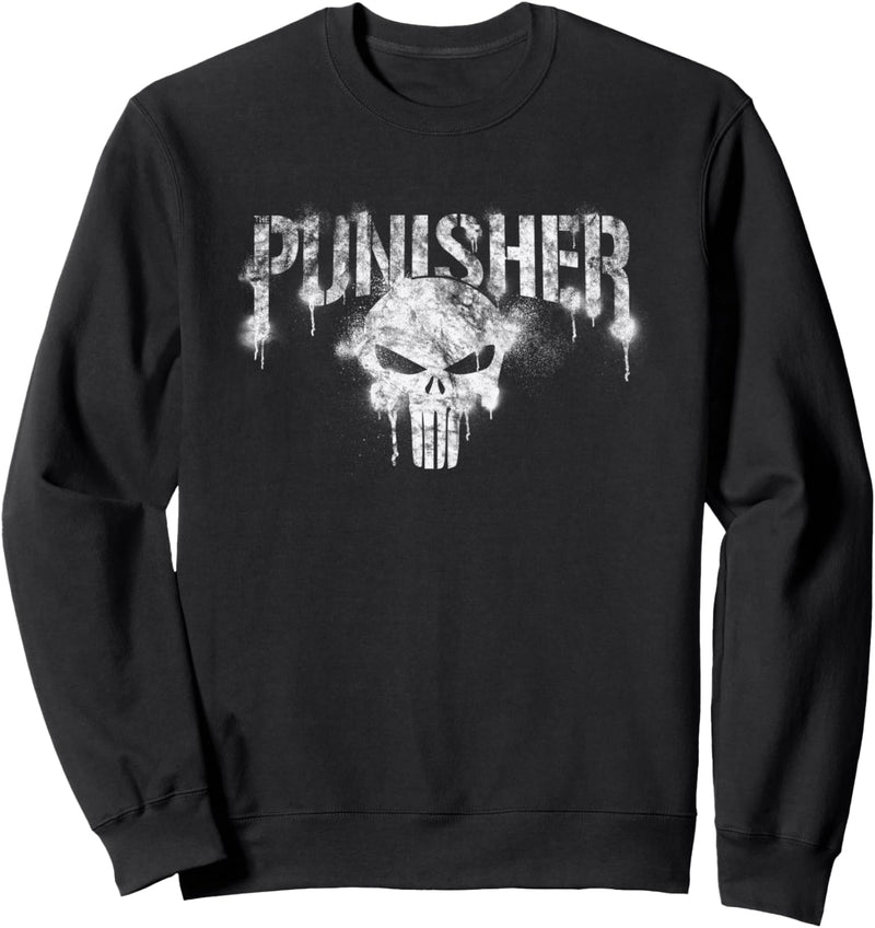 Marvel The Punisher Logo White Sweatshirt