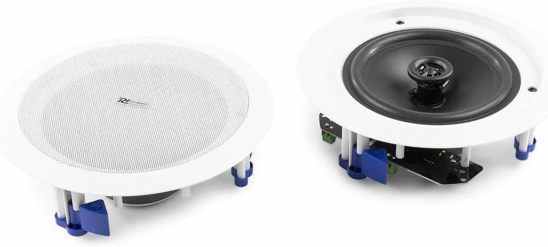 Power Dynamics CSBT65 Deckenlautsprecher Bluetooth Set, 160 Watt Paar, 2-Wege Einbaulautsprecher Dec