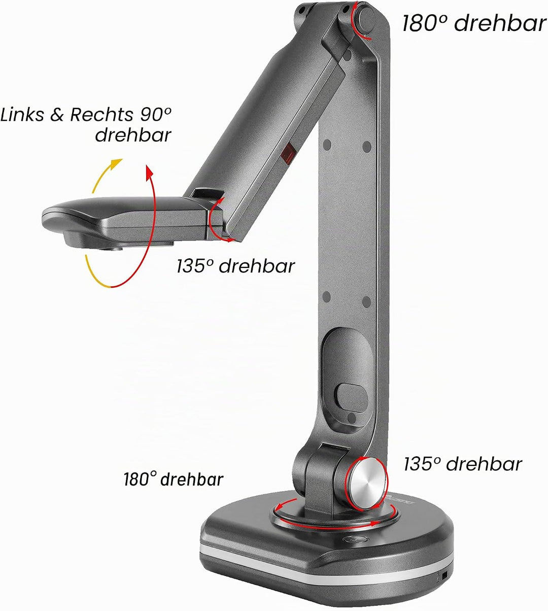 JOYUSING 8MP HD USB Dokumentenkamera für Lehrer mit Licht, Mac, Windows, Chrom kompatibel Hervorrage