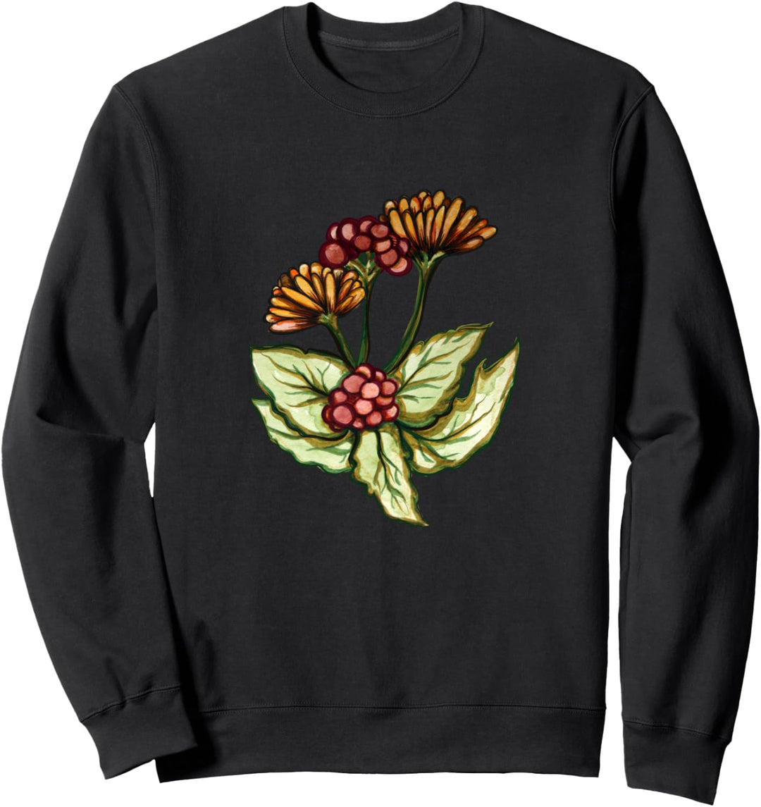 Vintage-Herbstblumen-Aquarell-Kunstwerk. Sweatshirt