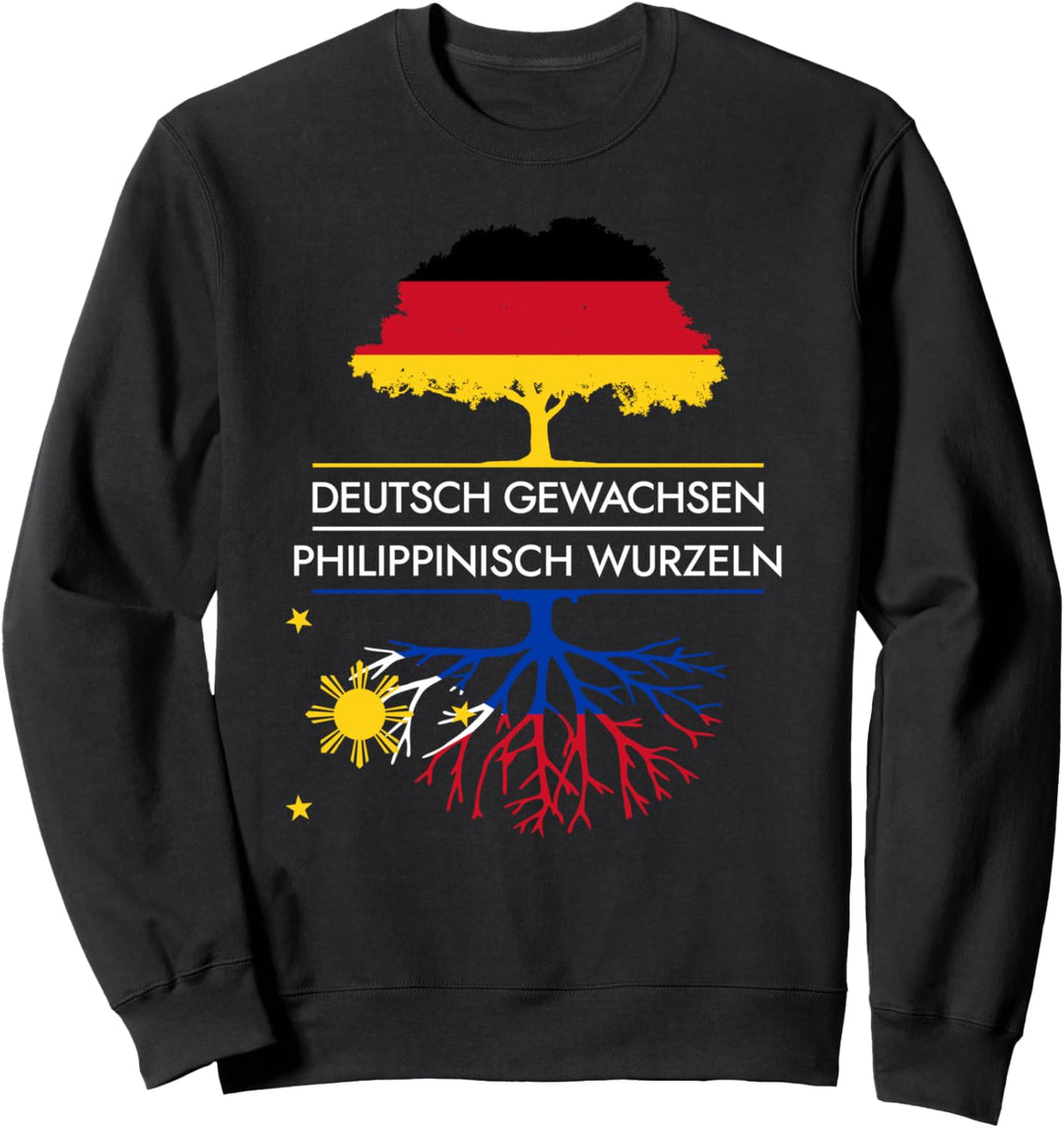 Deutsch Gewachsen Philippinisch Wurzeln - Philippinen Sweatshirt