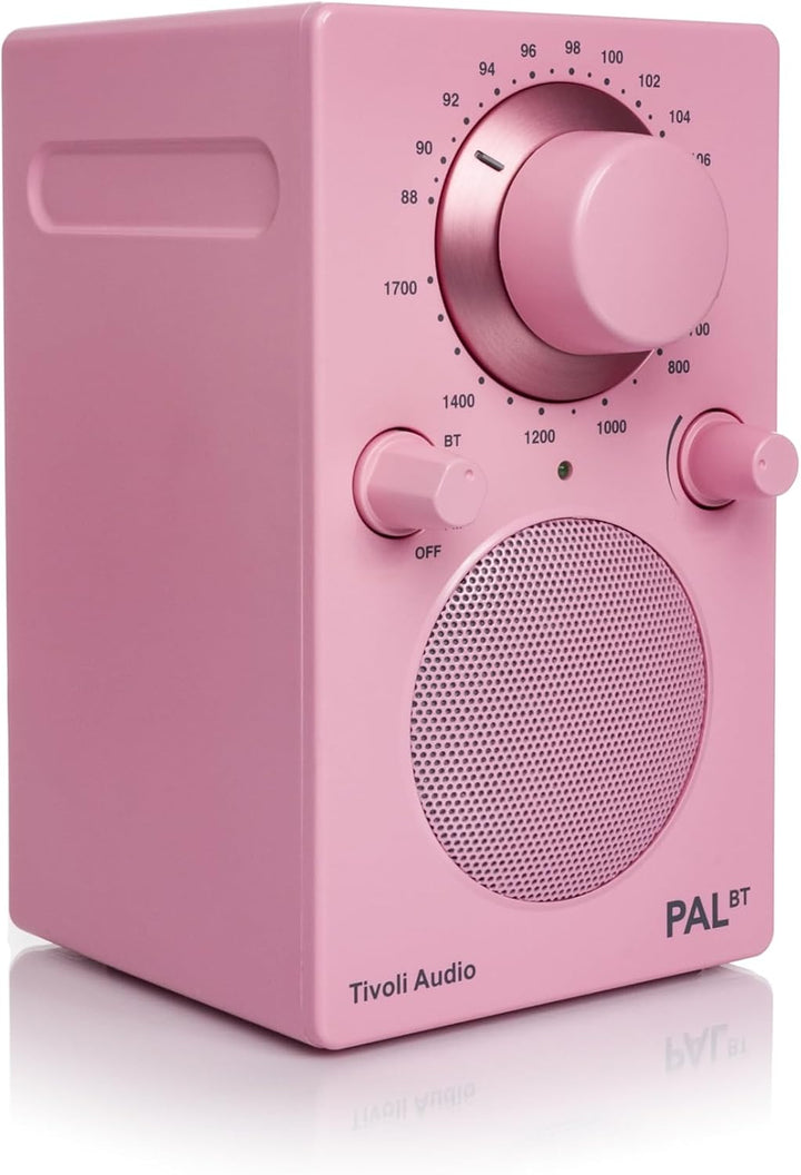 Tivoli Audio PAL BT Tragbares Bluetooth UKW-/MW-Radio (Rosa), Rosa