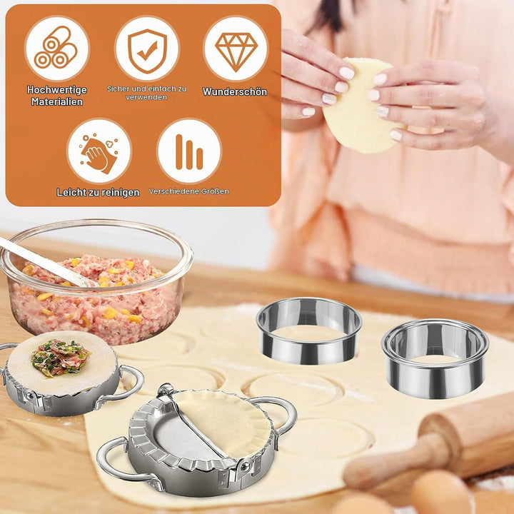 7 pieces ravioli shaper,dumpling maker,ravioli ausstecher,teigtaschenformer