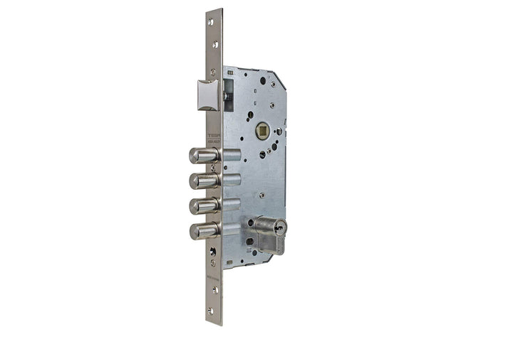 tesa R200B – Schloss mit Bolzen 50 T60 60 mm Eisen Nickel Messing. Cil. 30x30mm R201B, Messing. Cil.