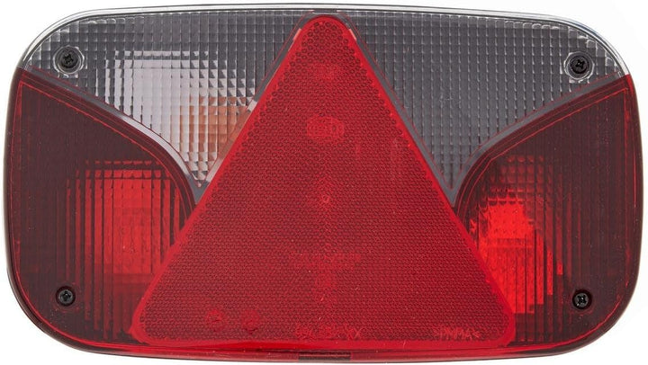 HELLA - Heckleuchte - Glühlampe - 12V - geschraubt/Anbau - Lichtscheibenfarbe: weiss/rot - Stecker: