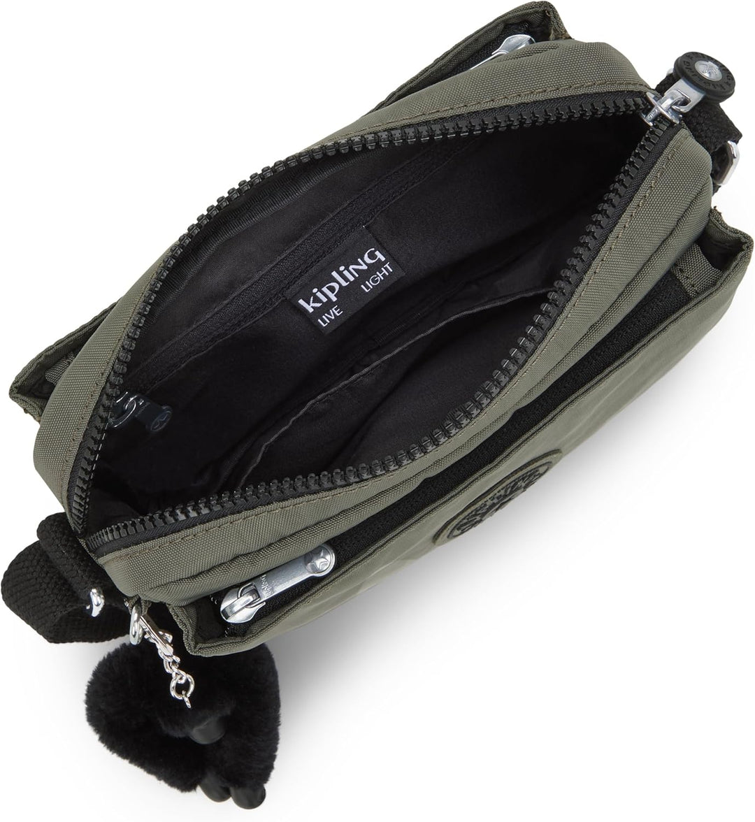 Kipling Damen Abanu Crossbody, Green Moss, 20x13.5x7.5 cm (B x H T) EU, Green Moss