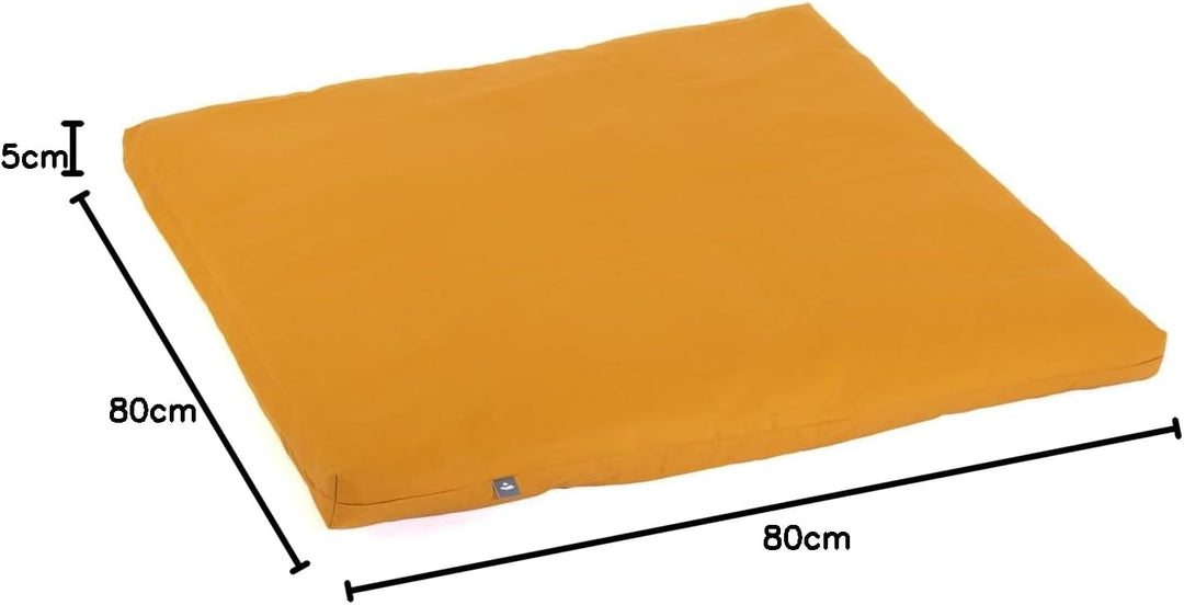 Bodhi Meditationsmatte ZABUTON | ECO Serie | Klassische Yoga Matte mit abnehmbarem Bezug aus 100% Bi