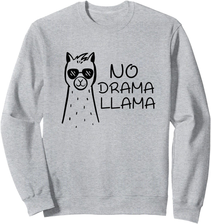 Lustiges Lama No Drama Llama Sweatshirt