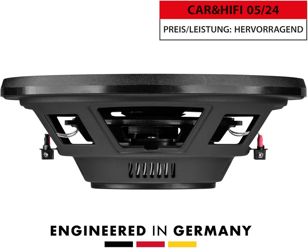 ETON PW 12 Flat – Druckvoller, Flacher 30 cm / 12 Zoll Langhub Subwoofer, Bass fürs Auto, Tiefton La