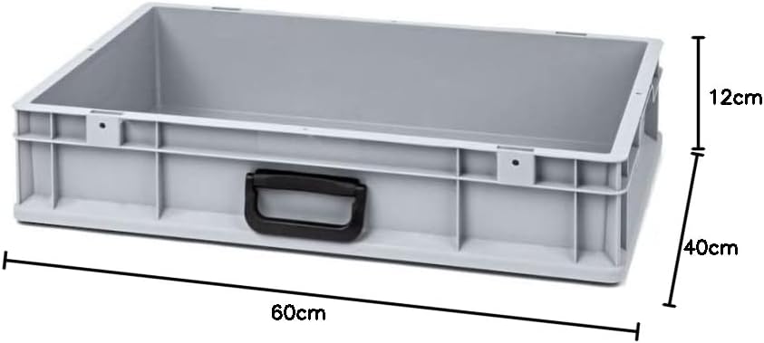 PROREGAL Eurobox NextGen Portable Uno | HxBxT 12x40x60cm | 23 Liter | Eurobehälter, Transportbox, Tr