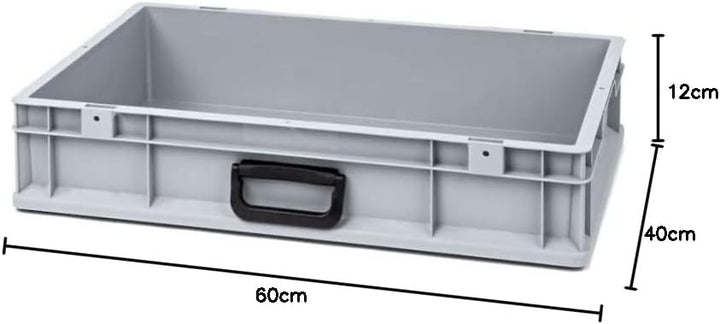 PROREGAL Eurobox NextGen Portable Uno | HxBxT 12x40x60cm | 23 Liter | Eurobehälter, Transportbox, Tr