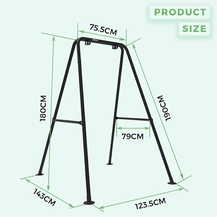 Hängemattengestell, Hängesessel Gestell, Max Belastung 150 kg, Hängematte Gestell, für den Innen- Od