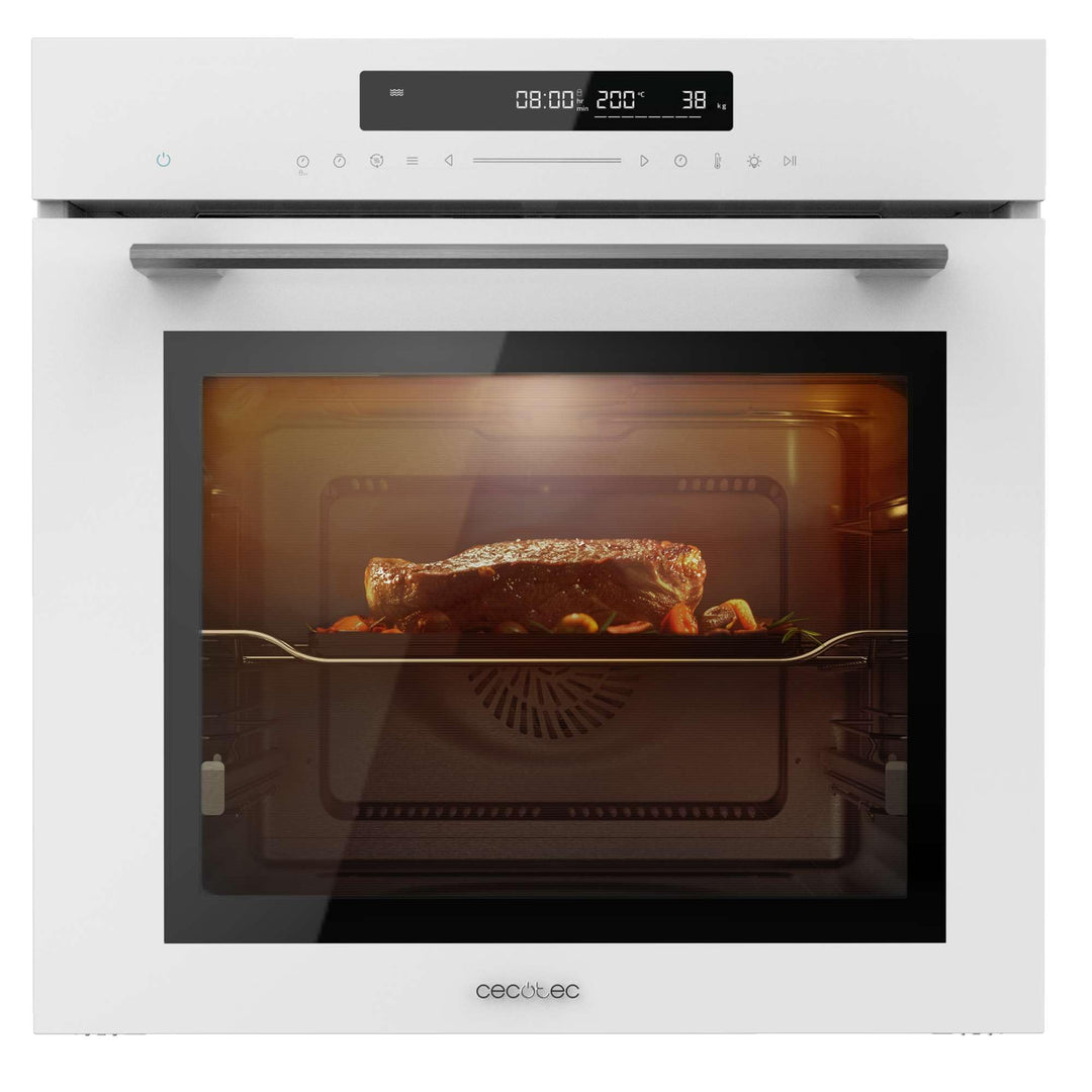 Cecotec Backofen 60 cm Bolero Hexa SM406000 Glass White A+. 2900 W, 72 l, 12 Funktionen mit Steak Ma