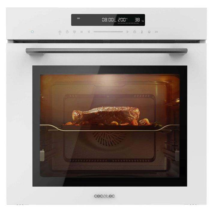 Cecotec Backofen 60 cm Bolero Hexa SM406000 Glass White A+. 2900 W, 72 l, 12 Funktionen mit Steak Ma