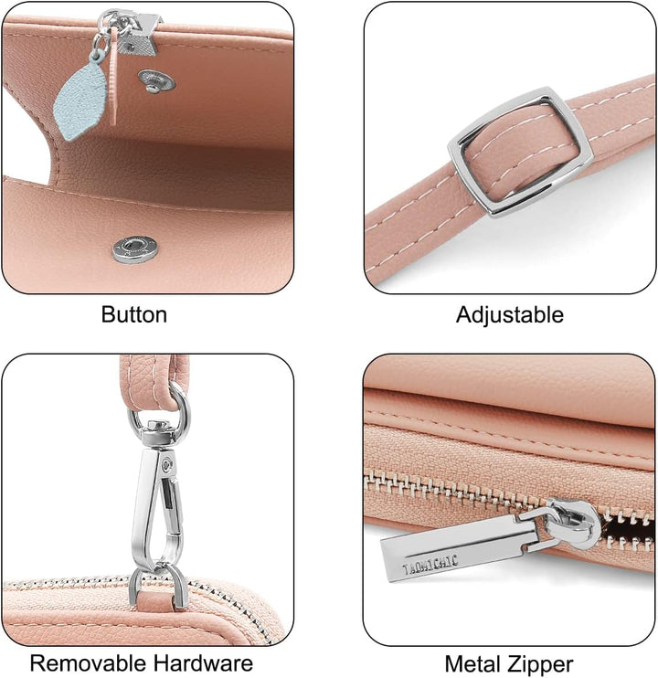 HNOOM Handytasche zum Umhängen RFID Schutz Geldbeutel Damen Umhängetasche Klein Crossbody Handytasch