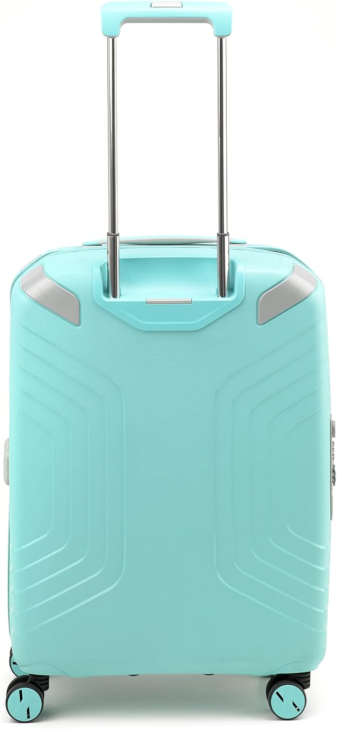 RONCATO Ypsilon 2.0 Eco - 4-Rollen-Kabinentrolley mit USB-Anschluss 55 cm Verde Acqua Teal, Teal