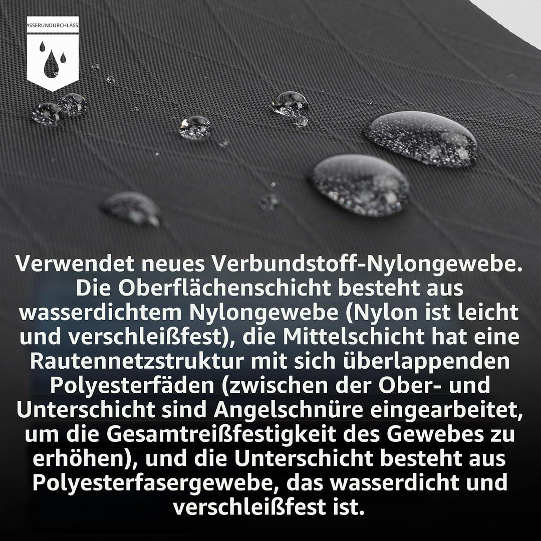 Rhinowalk Fahrrad-Dreieckstasche 1,7L – wasserdichte Rahmentasche mit YKK-Reissverschluss, Kabeldurc