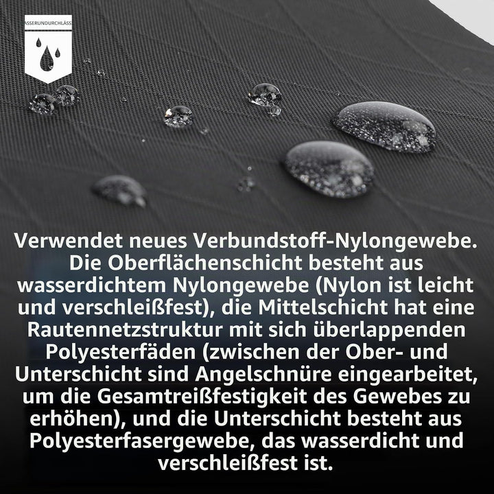 Rhinowalk Fahrrad-Dreieckstasche 1,7L – wasserdichte Rahmentasche mit YKK-Reissverschluss, Kabeldurc