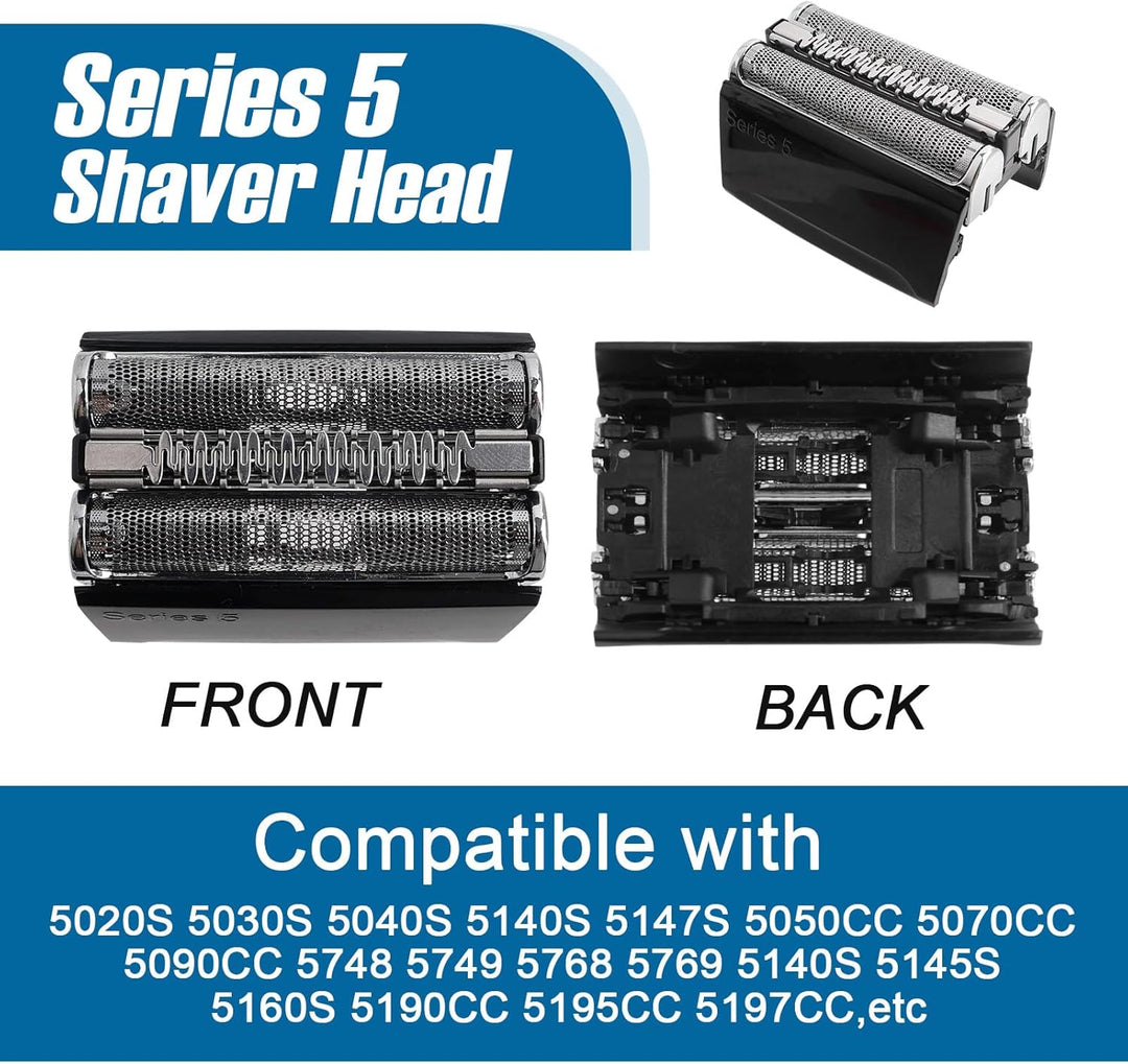 3 Stück Series 5 Scherkopf für Br*un, Elektrischer 52B Series 5 Rasierkopf S5 Scherkopf Ersatzrasier