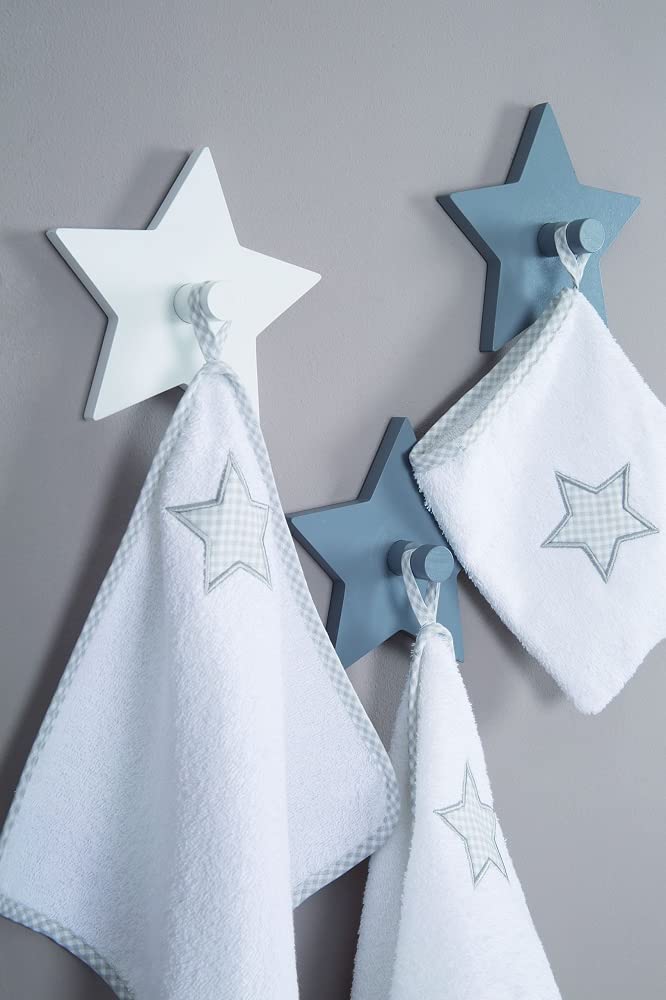 roba Wandhaken Little Stars mit Sterne Motiv - Wandgarderobe &amp; Deko für Baby &amp; Kinderzimmer - 3-er S
