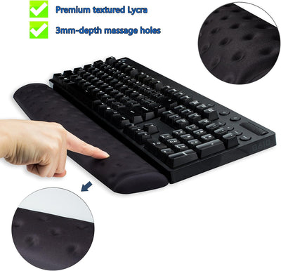 BRILA Ergonomisch Memory-Schaum Handgelenkauflage Set Für Tastatur und Maus - Handgelenkstütze Für G