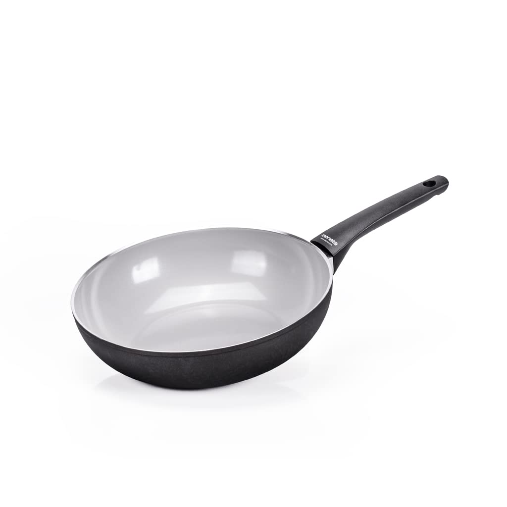 Moneta Futura-Wok, 28 cm, natürliche FineGres-Beschichtung, auch für Induktion geeignet, 100 Prozent