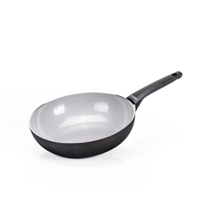 Moneta Futura-Wok, 28 cm, natürliche FineGres-Beschichtung, auch für Induktion geeignet, 100 Prozent