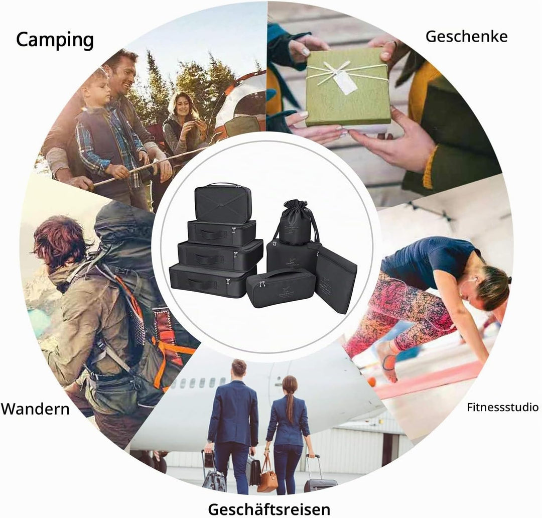 Koffer Organizer Reise Kleidertaschen 8 Sets/7 Farben Travel Gep?ck Organisatoren enthalten wasserdi
