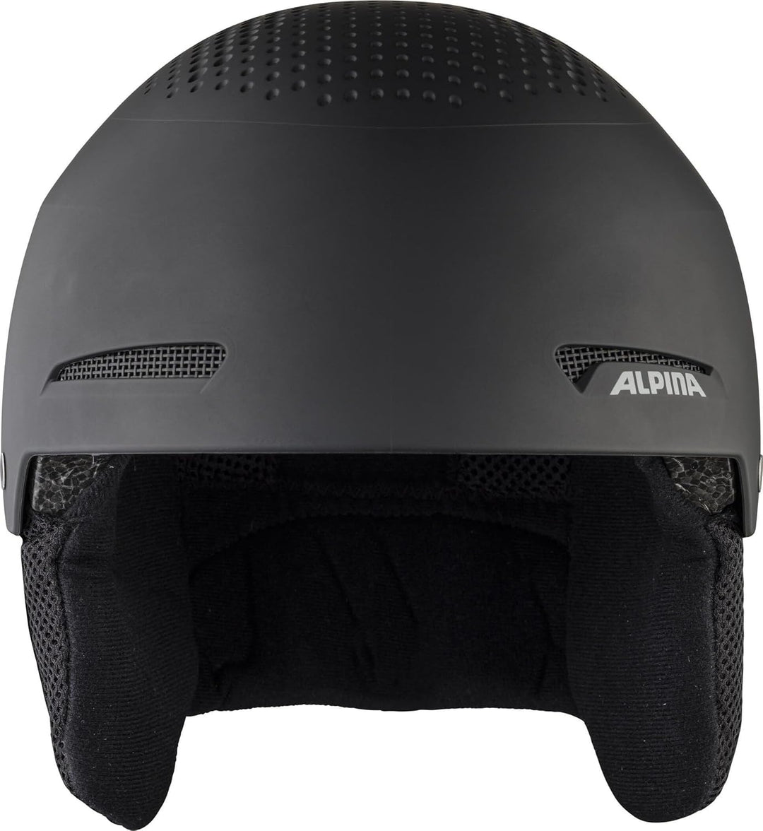 ALPINA ZUPO - Sicherer, Stossabsorbierender, Belüfteter & Schlagfester Skihelm Für Kinder black matt