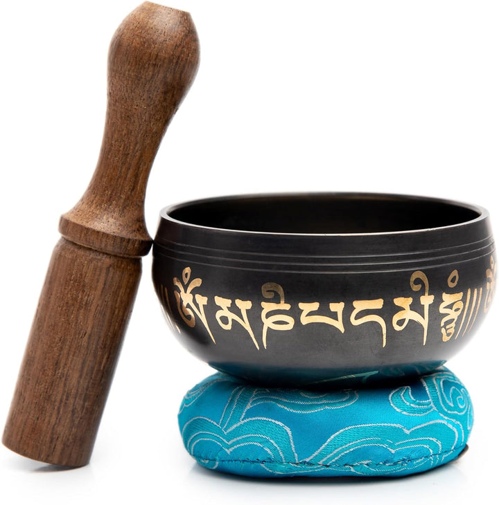 Tibetische Klangschalen-Set – einfach zu spielen für Anfänger – authentische, handgefertigte Achtsam