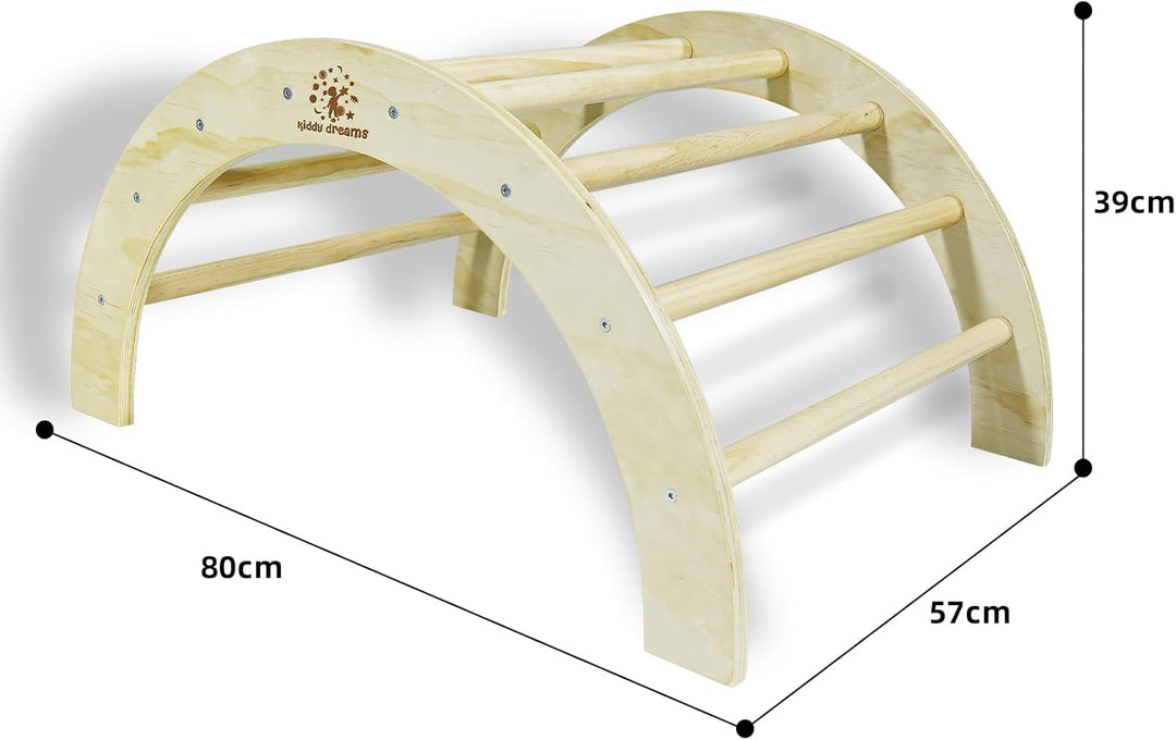 CCLIFE Kletterbogen ab 1 Jahr Pikler Montessori Art Klettergerüst Indoor Klettern Kinder Baby Holz H